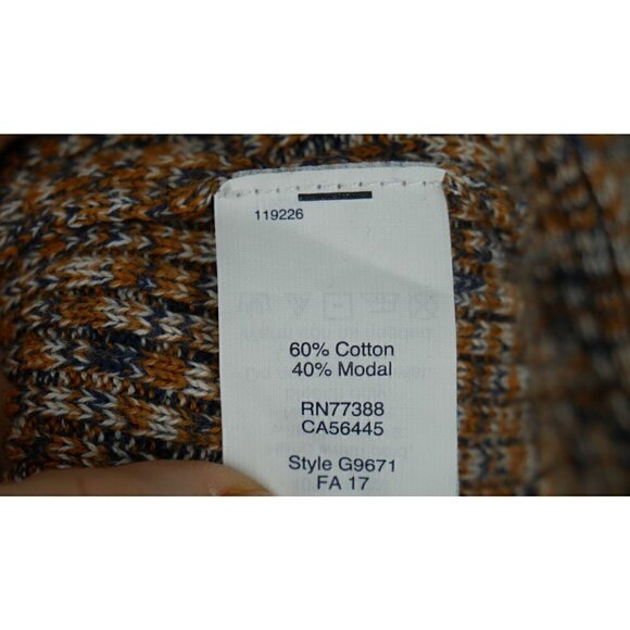 NWOT Madewell Mock Neck Marled Ribbed Bodycon Dress Brown Orange XL - Picture 7 of 7